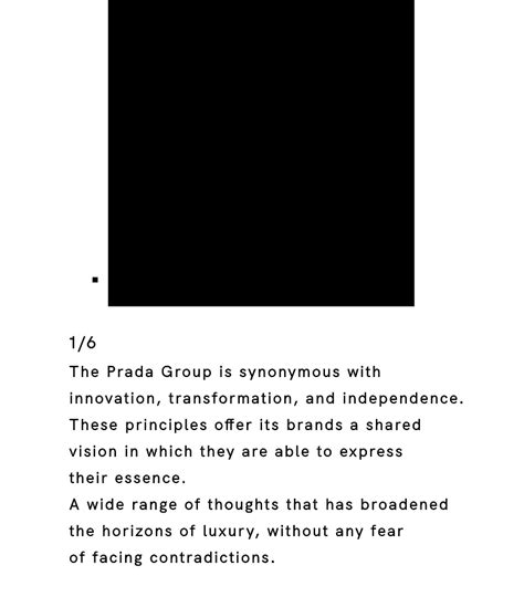 prada brand philosophy|Prada group purpose.